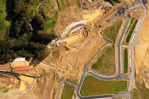 Aerial View of Earthwork Horsepower Site Services